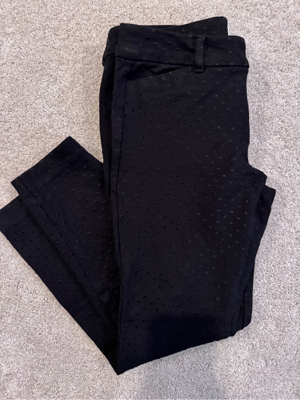 Old Navy Pixie Ankle Pants with Subtle Dot Texture